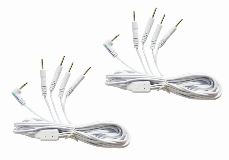 [Australia] - Tens Lead Wires, Port Doubler, 4 2mm Pin Connectors (2 Pack), Discount Tens Brand 2.5mm Mini-Plug 