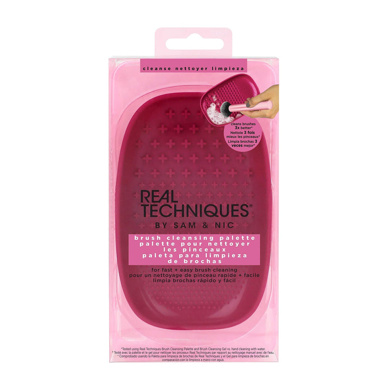 [Australia] - Real Techniques Heat Resistant Brush Cleansing Palette, For Removing Makeup, Oil & Impurities from Brush Bristles for a Truer, More Consistent Color Application (Packaging May Vary) 