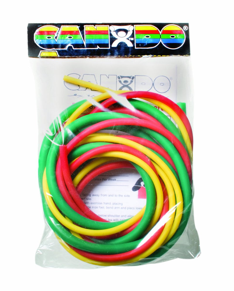 [Australia] - CanDo 10-5380 Exercise Tubing, PEP Pack, Easy, Yellow/Red/Green 