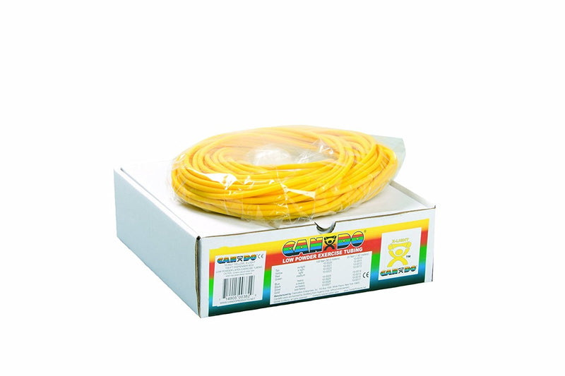 [Australia] - CanDo 10-5521 Preferred Colors Exercise Tubing, 100 ft. Dispenser Box, X-Light, Yellow 