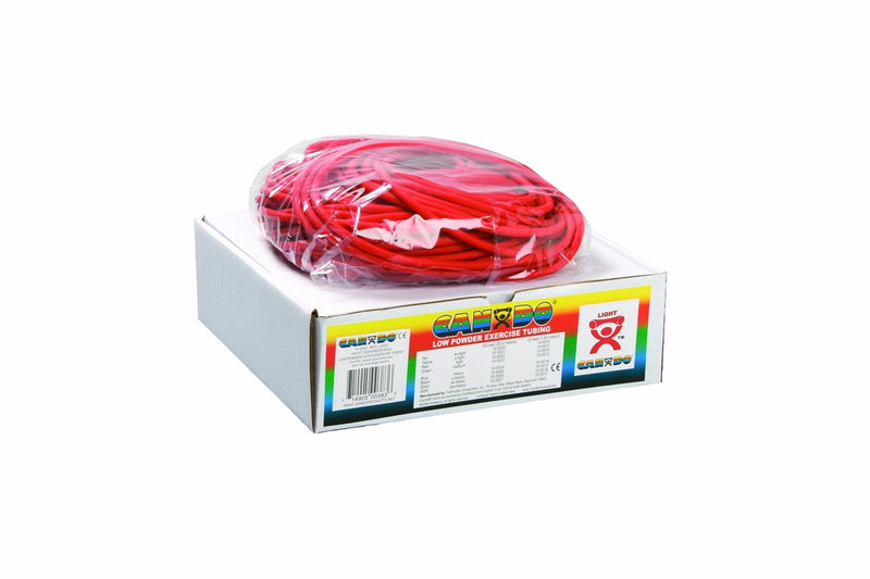 [Australia] - CanDo 10-5522 Preferred Colors Exercise Tubing, 100 ft. Dispenser Box, Light, Red 