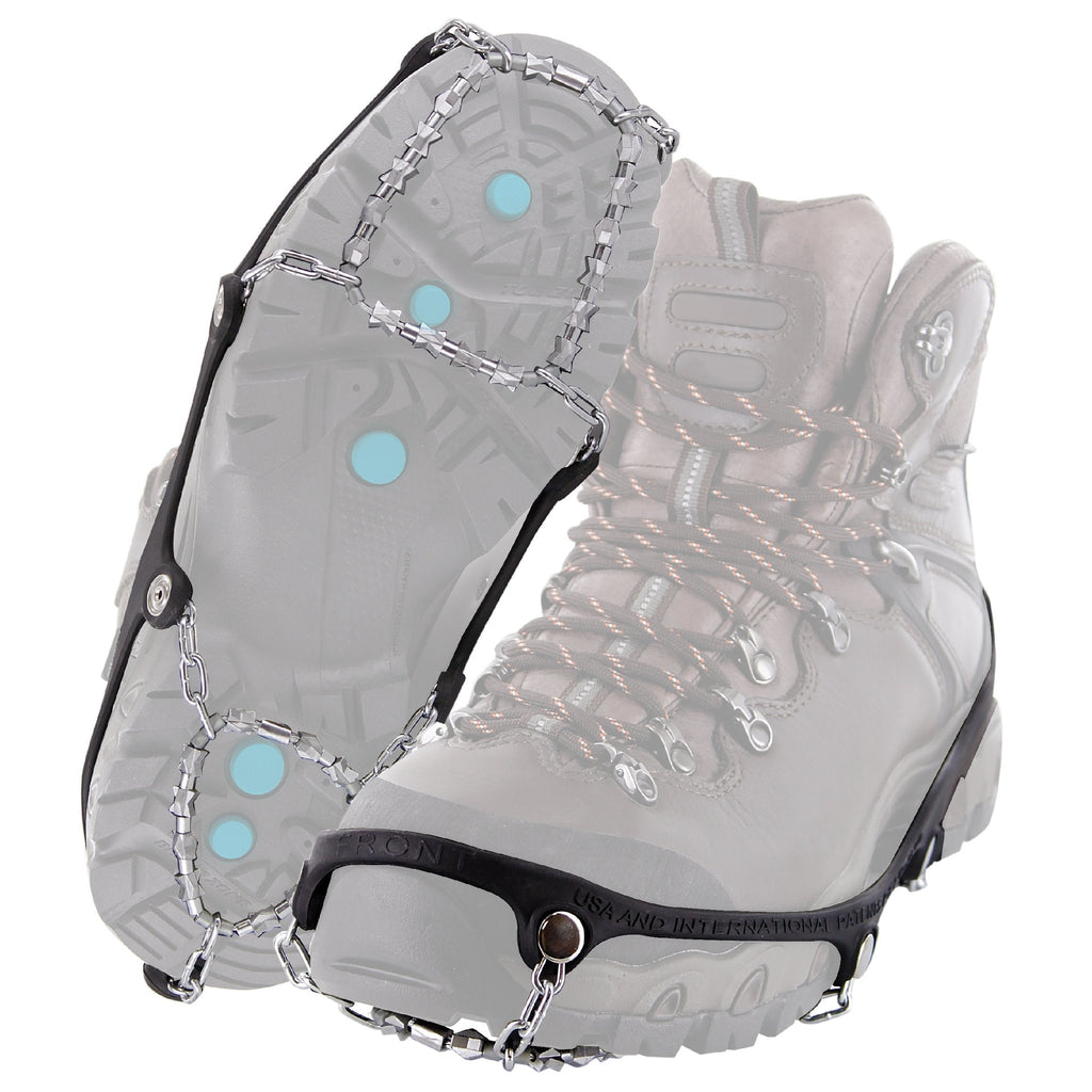 [Australia] - Yaktrax Diamond Grip All-Surface Traction Cleats for Walking on Ice and Snow (1 Pair) Large (Shoe Size: W 10.5+/M 9.5-12.5) 