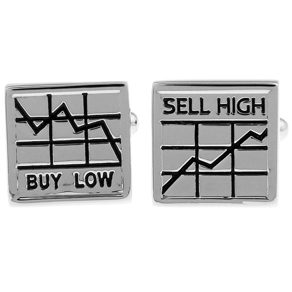 [Australia] - Stock Market Buy Low Sell High Financial Consultant Investment Banking Cufflinks 