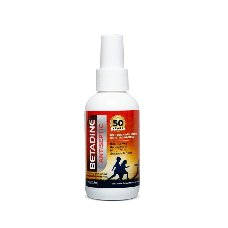 [Australia] - Betadine First Aid Spray 3 oz Povidone Iodine Antiseptic with No-Sting Promise (Packaging May Vary) 