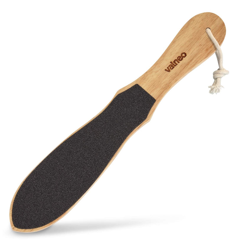 [Australia] - VALNEO Foot Scrubber - Callus and Dead Skin Remover for Feet - Coarse and Fine Foot Rasp File for Pedicure Tools - Heel Scraper Exfoliator - Rubber Wood Grater for Wart Removal 