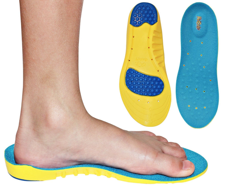 [Australia] - Children's Athletic Memory Foam Insoles for Arch Support and Comfort for Active Children ((24 cm) Kids Size 4-6) (24 CM) Kids Size 4-6 