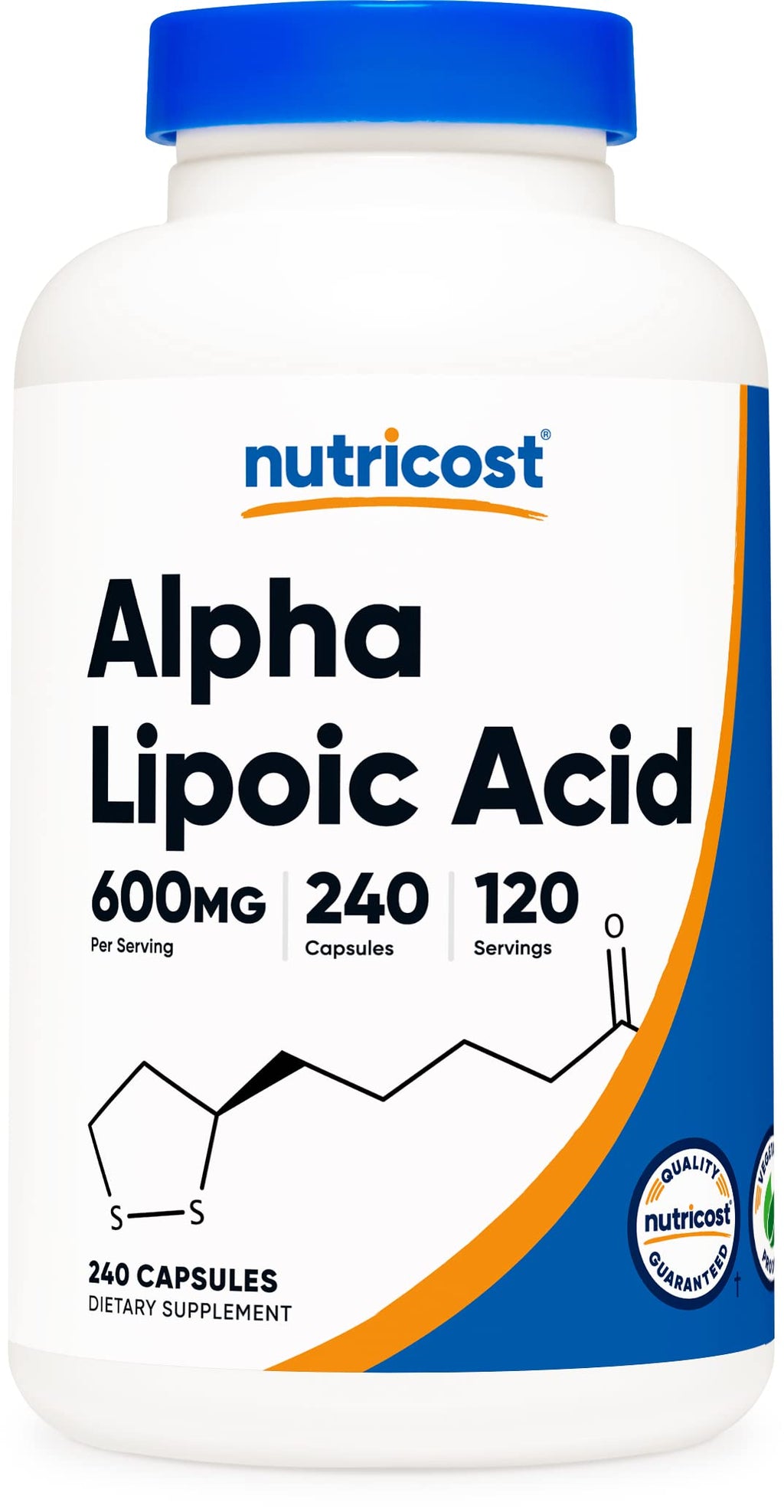 [Australia] - Nutricost Alpha Lipoic Acid 600mg Per Serving, 240 Capsules - Gluten Free, Vegetarian Capsules, Soy Free & Non-GMO 240 Count (Pack of 1) 