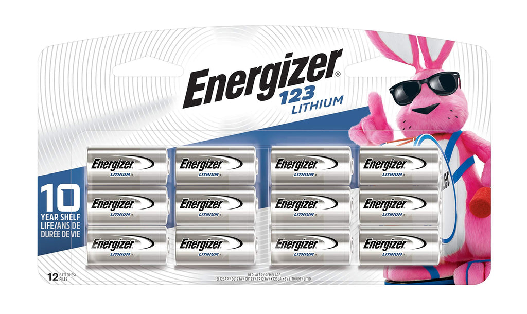[Australia] - Energizer Lithium 123 Battery, 12-count 123A 12 Count (Pack of 1) 