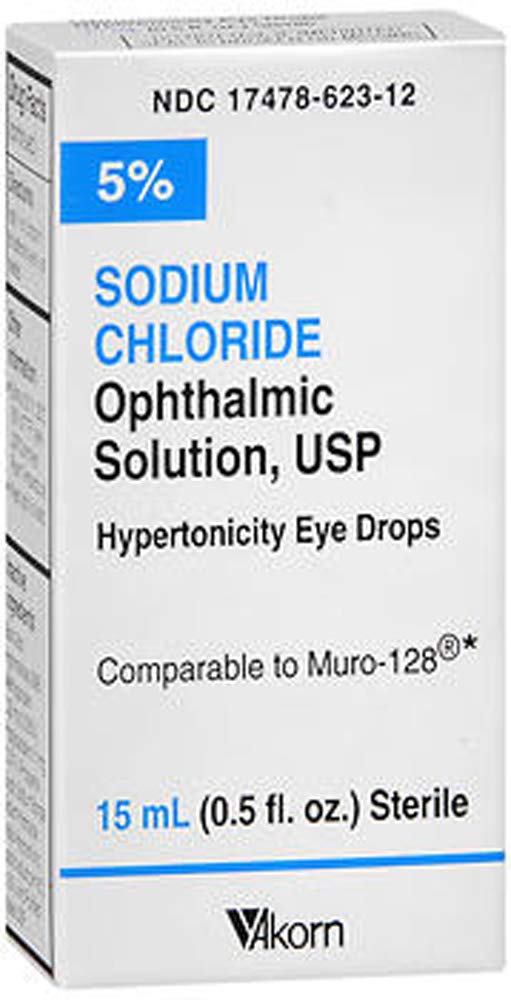 [Australia] - Akorn USP 5 Sodium Chloride Ophthalmic Solution, 0.5 Fluid Ounce 0.5 Fl Oz (Pack of 2) 