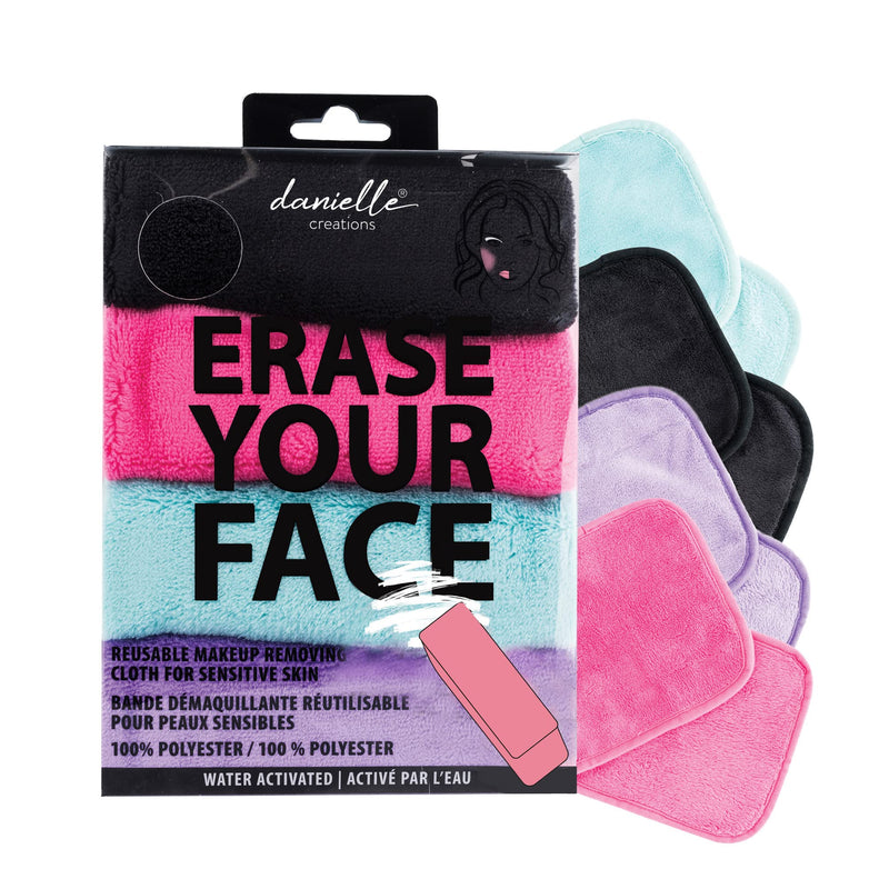 [Australia] - Make-up Removing Cloths 4 Count, Erase Your Face By Danielle Enterprises Enterprises Enterprises original 