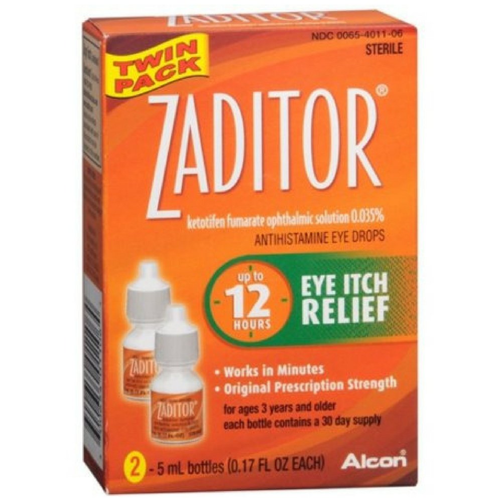 [Australia] - Zaditor Antihistamine Eye Drops Twin Pack 0.34 oz (Pack of 2) 