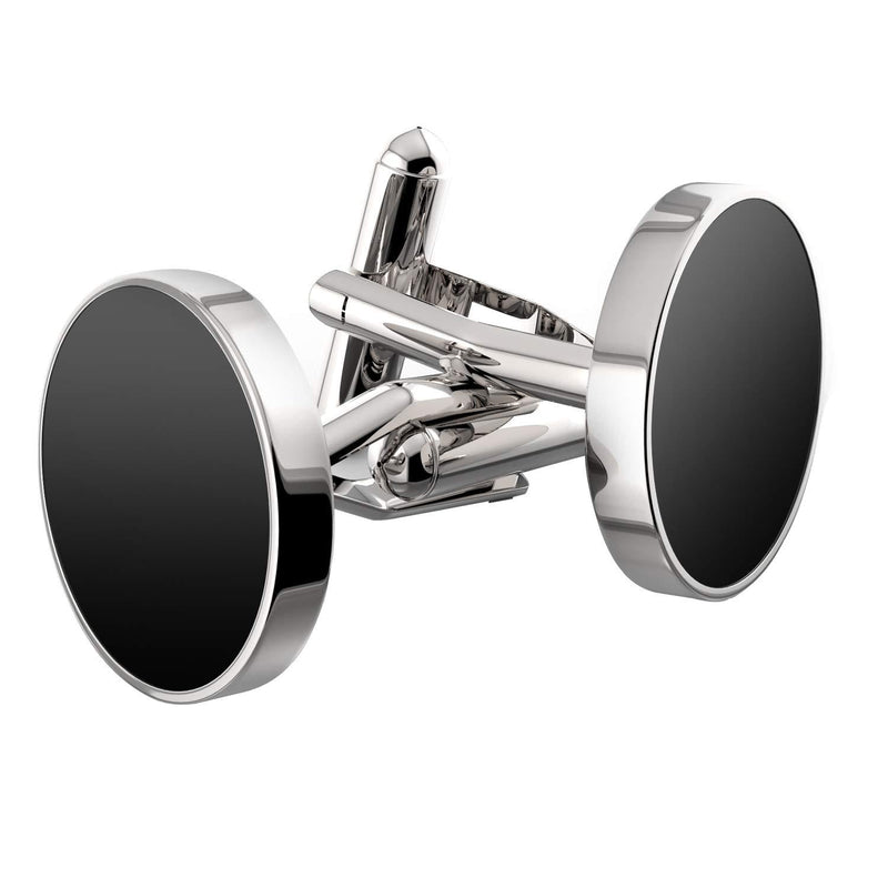 [Australia] - UHIBROS Jewelry Stainless Steel Classic Tuxedo Shirt Cufflinks for Men Unique Business Wedding White Black 