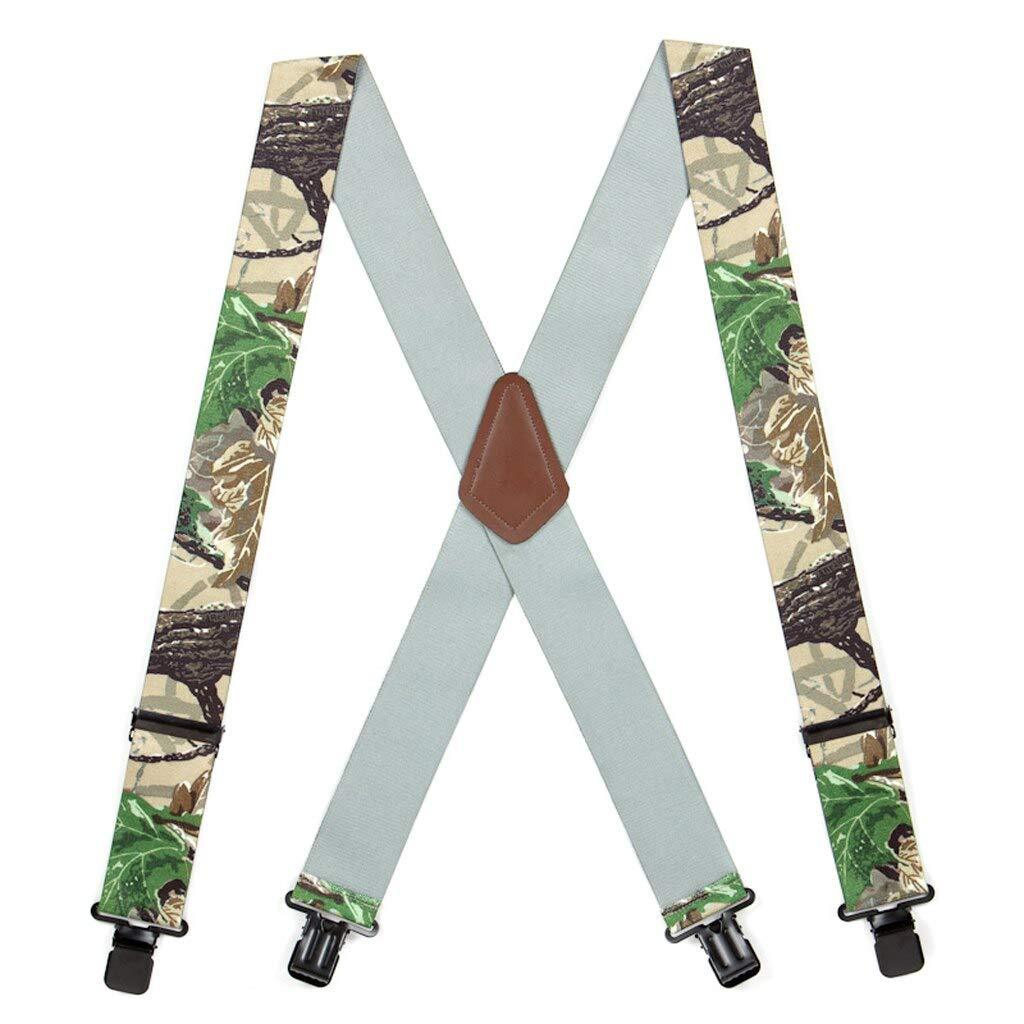 [Australia] - SuspenderStore Men's Camo Suspenders - 2-Inch Wide - Clip 42" for 5'0" to 5'9" tall Realtree Xtra Camo 