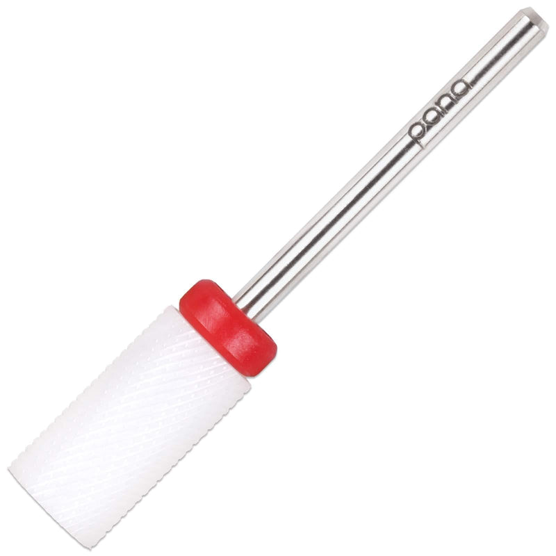 [Australia] - Beauticom Professional USA Ceramic White LARGE Barrel Bit Nail Drill (Grit: FINE) 3/32" Shank Size 