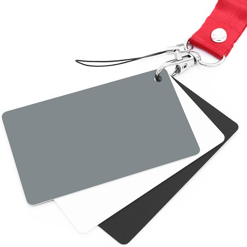[Australia] - Anwenk Grey Card White Balance Card 18% Exposure Photography Card Custom Calibration Camera Checker Video, DSLR and Film 3 1/3*2 1/8 