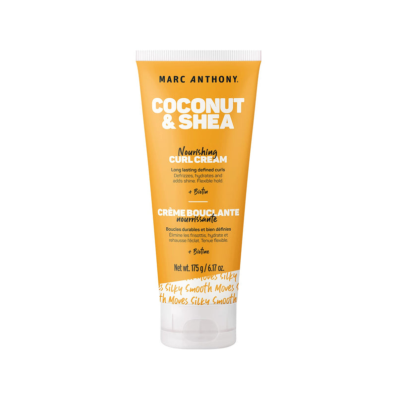 [Australia] - Marc Anthony Coconut Oil & Shea Butter Curl Defining Cream – Anti Frizz Biotin Detangling Cream to Enhance Curls for Women & Men– Color Safe & Sulfate Free Styling Product (Packaging May Vary) 5.9 Fl Oz (Pack of 1) 