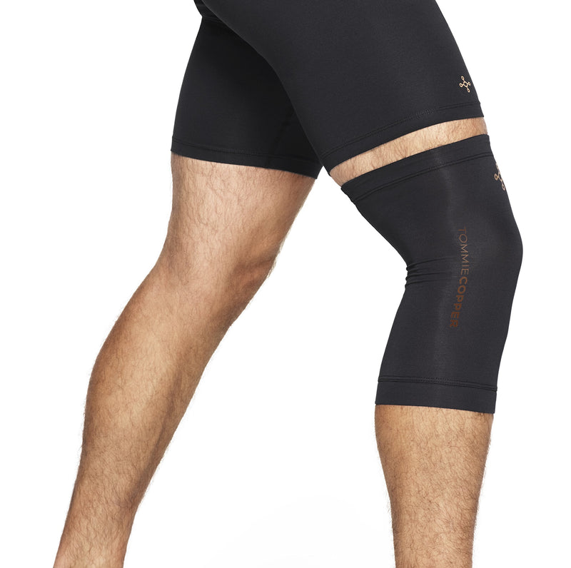 [Australia] - Tommie Copper Unisex Core Compression Knee Sleeve Large Black 
