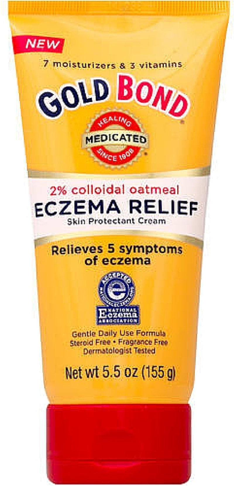 [Australia] - Gold Bond Eczema Relief Cream, 2% Colloidal Oatmeal, 5.5 oz, Pack of 2 5.5 Ounce (Pack of 2) 