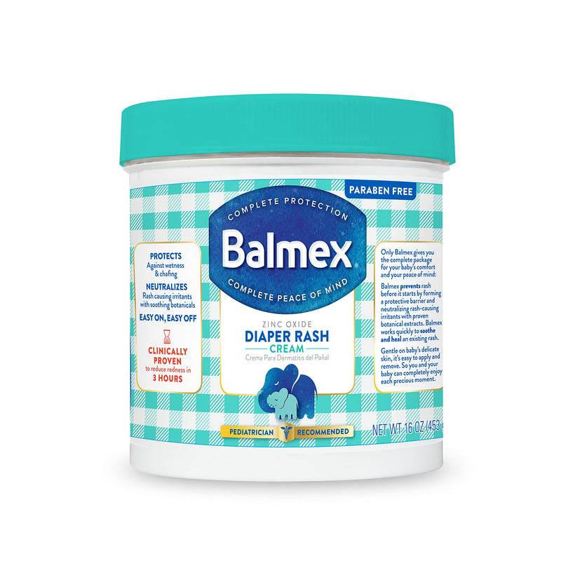 [Australia] - Balmex Complete Protection Baby Diaper Rash Cream with Zinc Oxide + Soothing Botanicals, 16 Ounce 