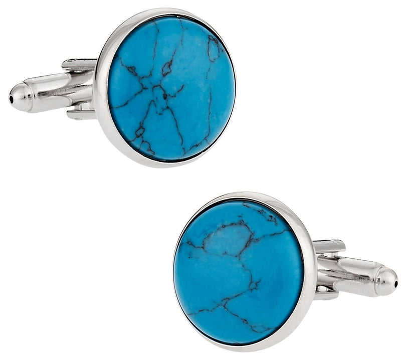 [Australia] - Cuff-Daddy Turquoise Cufflinks with Presentation Box 