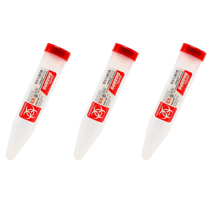 [Australia] - Ever Ready First Aid Porta Sharps Transportable Sharps Container with Locking Mechanism - 3 Count 