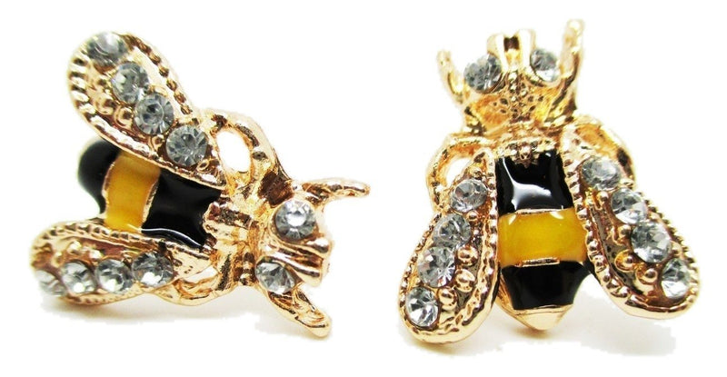 [Australia] - Bumble Bee Stud Post Earrings - New - Pair! 