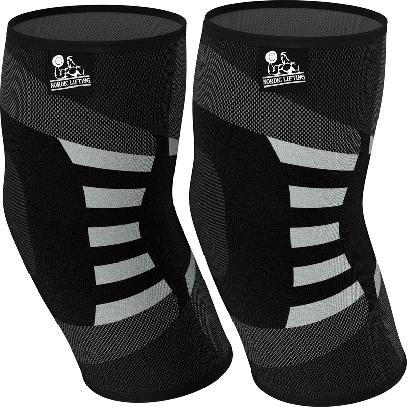 [Australia] - Elbow Compression Sleeves (1 Pair) - Support for Tendonitis Prevention & Recovery (Large) Large 