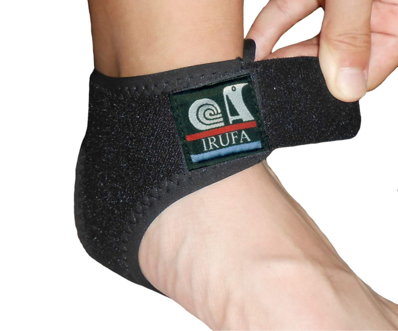 [Australia] - IRUFA, AN-OS-11,3D Breathable Elastic Knit Patented Fabric Adjustable Athletics Achillies Tendon Ankle Wrap, Plantar Fasciitis, Pain Relief for Sprains, Strains, Arthritis and Torn Tendons (S/M) Small/Medium (Pack of 1) 