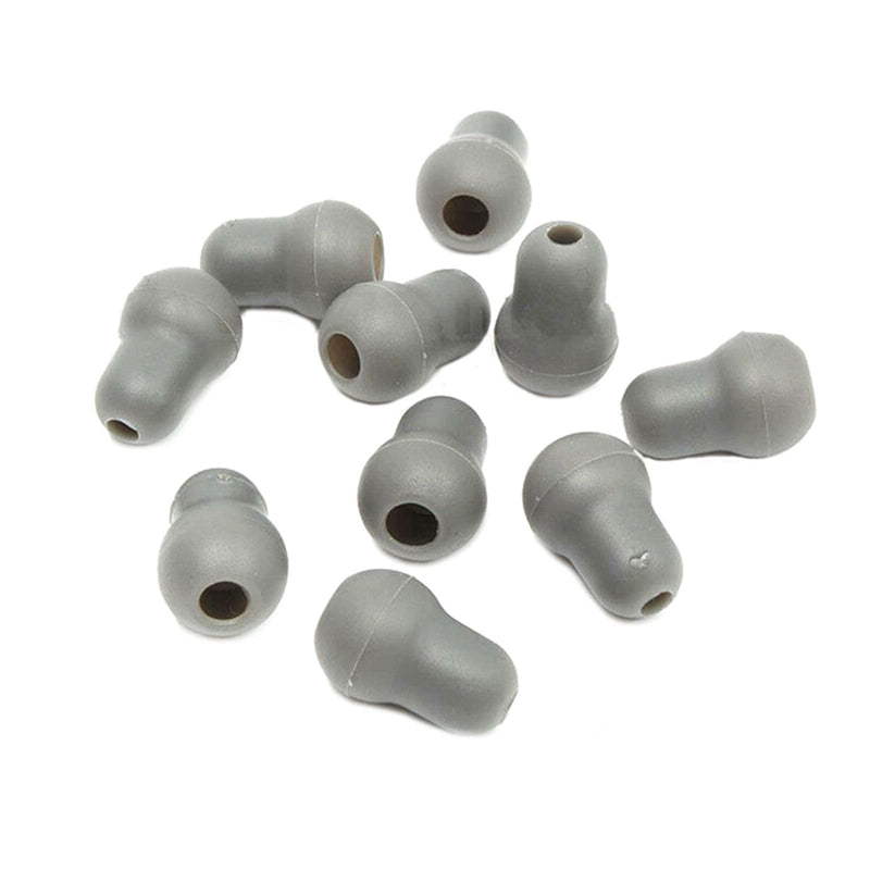 [Australia] - 10Pcs Super Soft Earplug Eartips Earpieces Replacement for Littmann Stethoscope Silicone Gray 