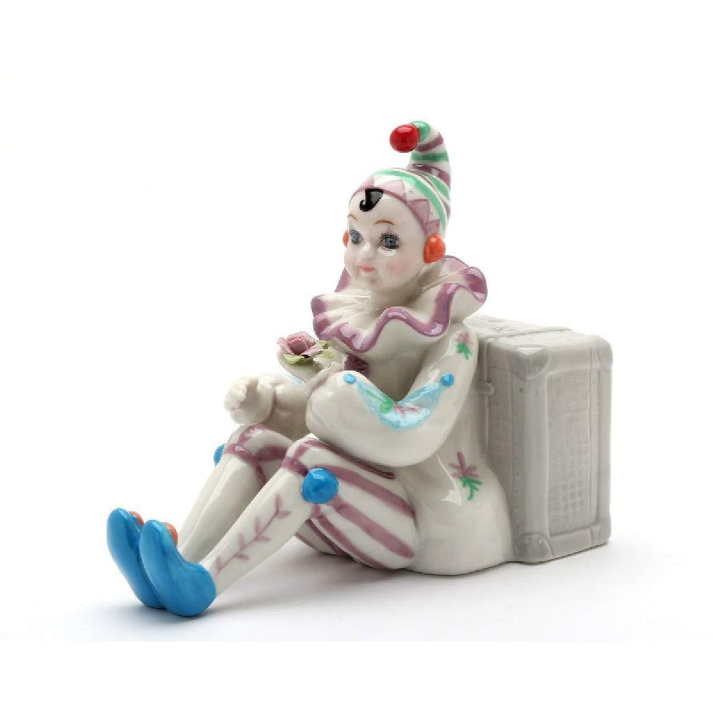 [Australia] - Cosmos Gifts 20932 Clown Sit by Luggage Music Box, Brown 