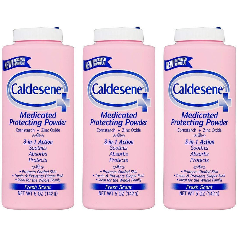 [Australia] - Caldesene Medicated Protecting Powder with Zinc Oxide & Cornstarch-Talc Free, 5 oz | Pack of 3 