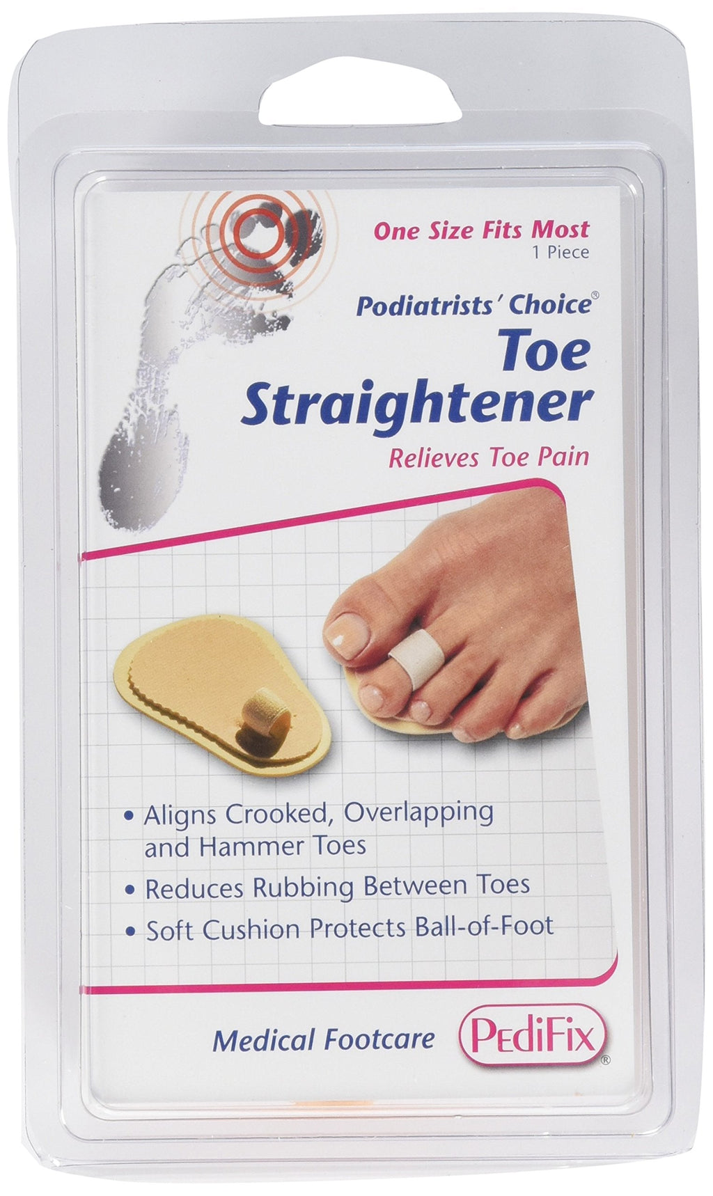 [Australia] - PediFix Podiatrists' Choice Toe Straightener 3 Pack - One Size Fits Most One Size (Pack of 3) 