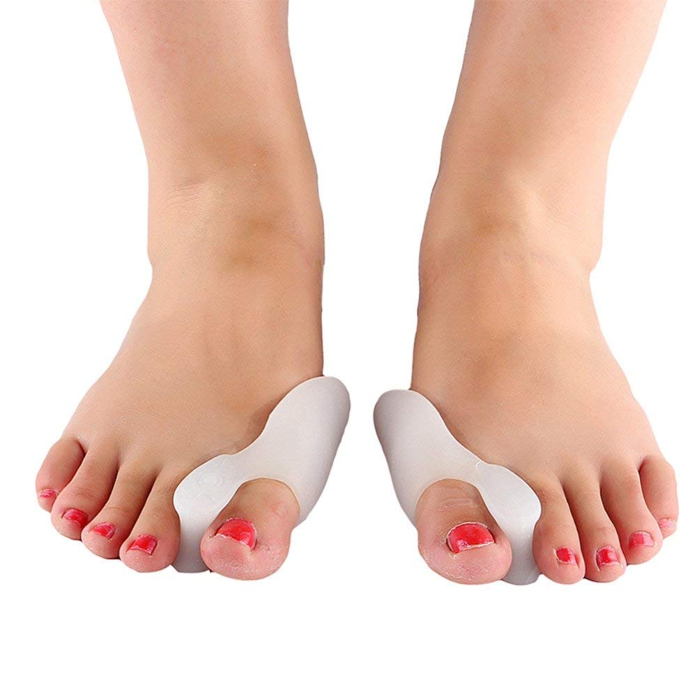 [Australia] - Dr.Pedi Bunion Corrector for Women Silicone Toe Separators for Overlapping Toes Women Correct Toes Straightener 1 Pair clear 