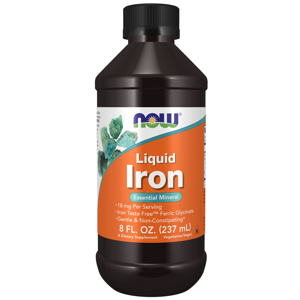 [Australia] - NOW Supplements, Iron Liquid 18 mg, Non-Constipating*, Essential Mineral, 8-Ounce 