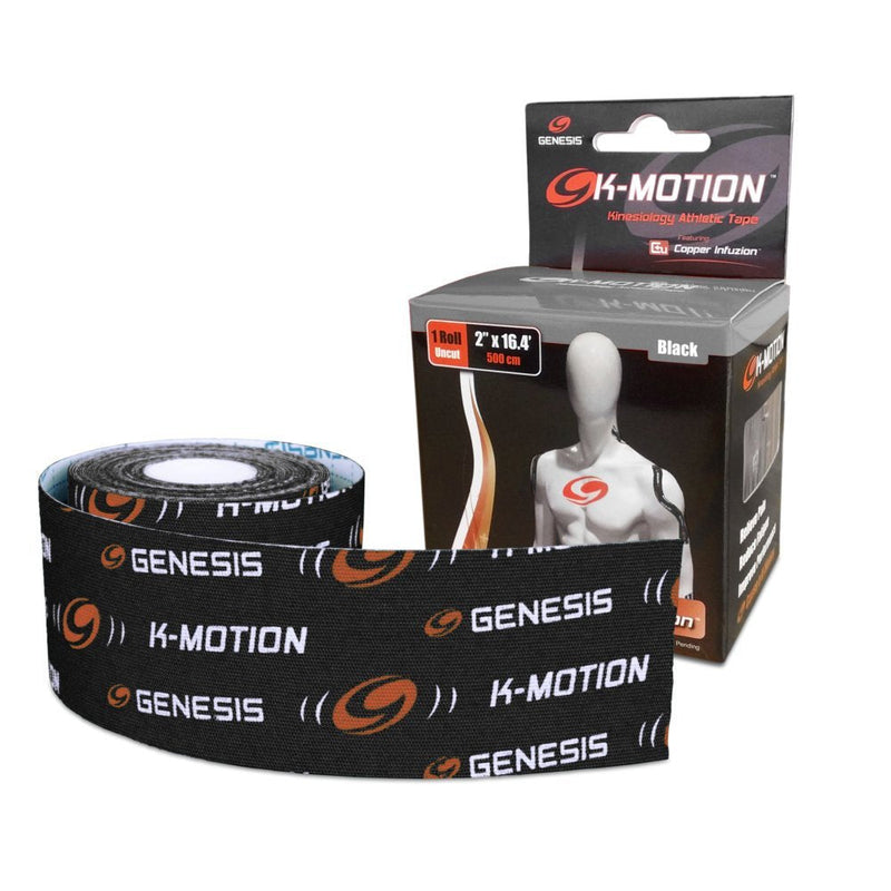 [Australia] - Genesis K-Motion Tape with Copper Infuzion- Black UNCUT Roll 