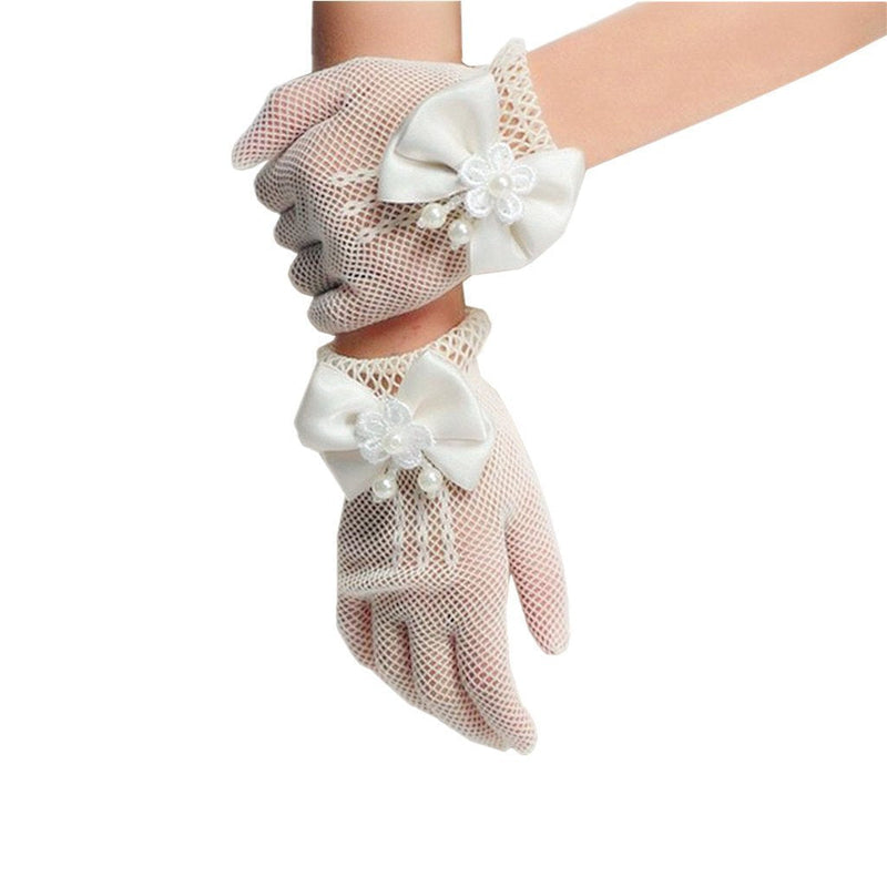 [Australia] - DreamHigh Flower Girls Bow Tie Lace Gloves 
