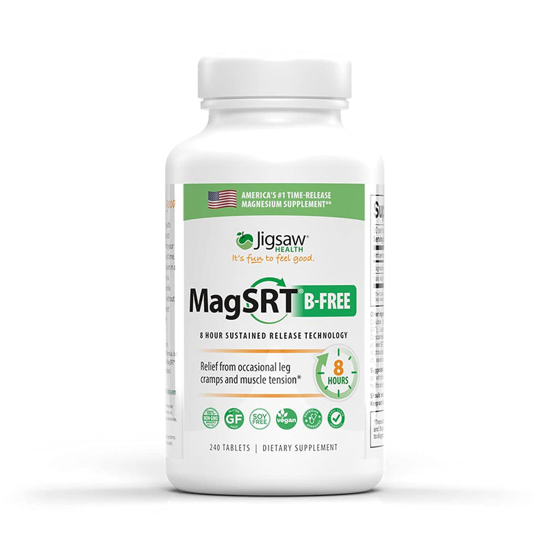 [Australia] - Jigsaw Health MAG SRT Magnesium Supplement (Mag SRT B-Free, 240 Count) Mag SRT B-Free 240 Count (Pack of 1) 