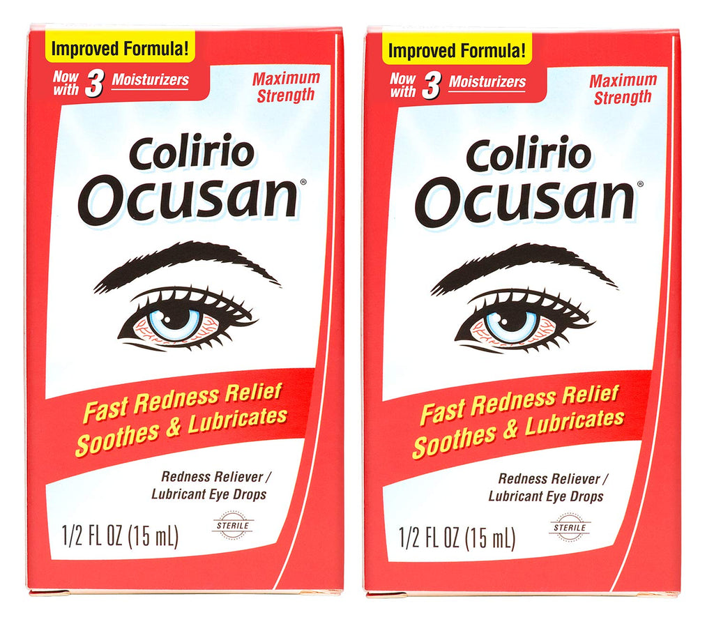 [Australia] - Ocusan Eye Drops for Red Eyes - Eye Whitener Drops for Redness Relief - Soothe Red Irritated Eyes (2 Bottles) 