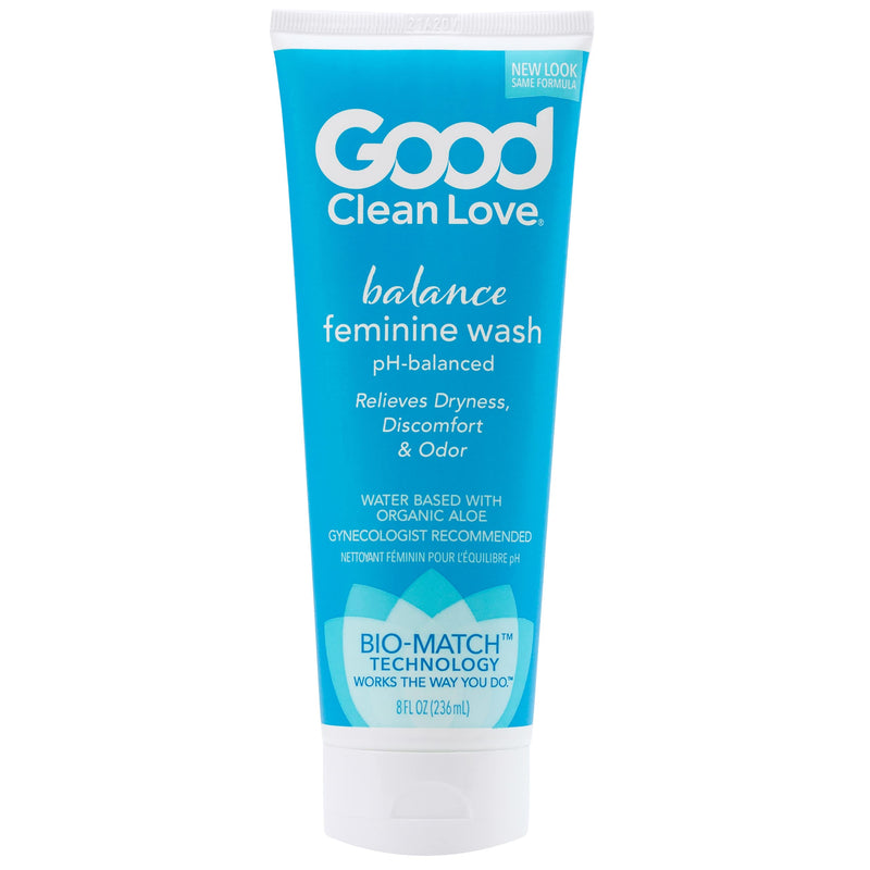 [Australia] - Good Clean Love Balance Moisturizing Wash, pH-Balanced Vaginal Soap for Women with Natural Ingredients, Gentle Cleansing Feminine Hygiene Product, Relieves Dryness & Reduces Odor, 8 Oz 