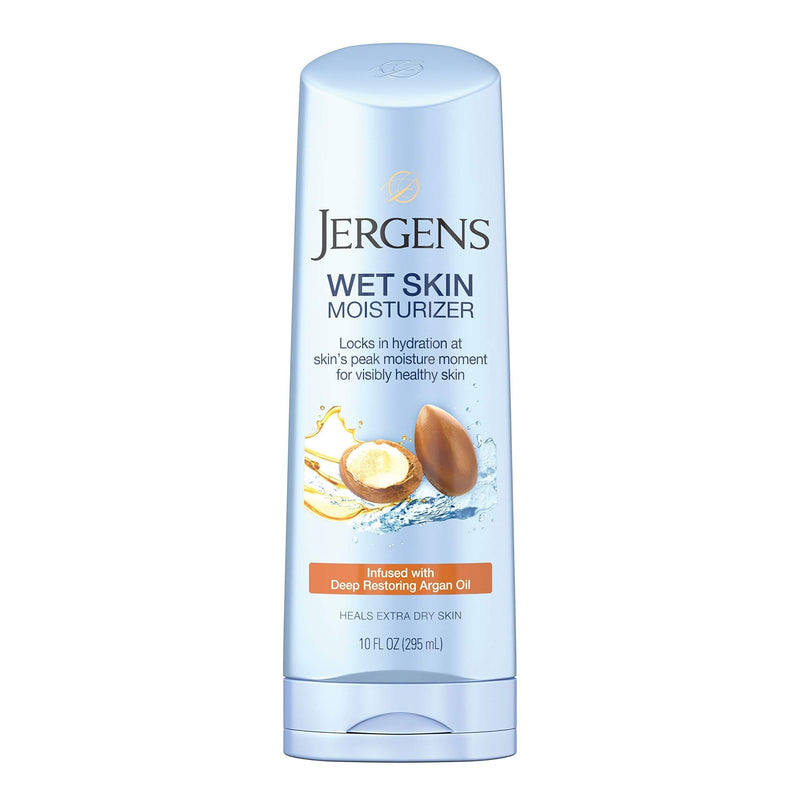 [Australia] - Jergens Wet Skin Moisturizer Argan Oil, 10 Ounce 10 Fl Oz (Pack of 1) 