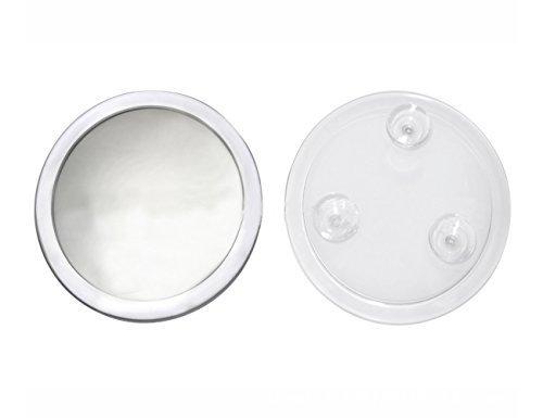 [Australia] - EMILYSTORES 5X Magnifying Cosmetic Mirror Clear Frame With 3 Suction Cups Fixture 7" Makeup Mirror 1PC 