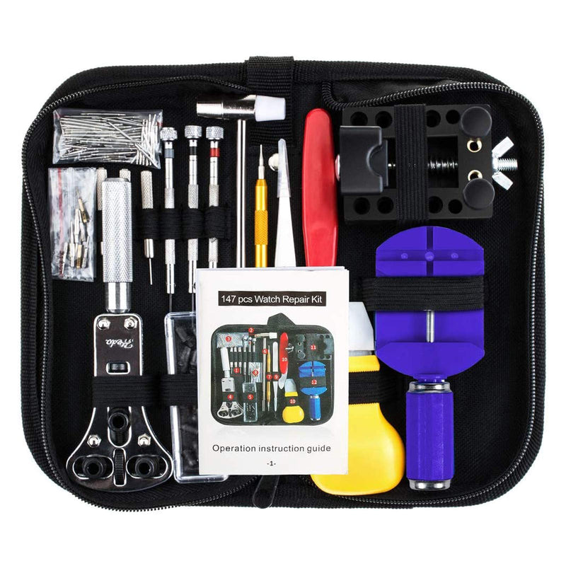[Australia] - Vastar Watch Repair Kit Professional Spring Bar Tool Set, Watch Band Link Pin Tool Set with Carrying Case 