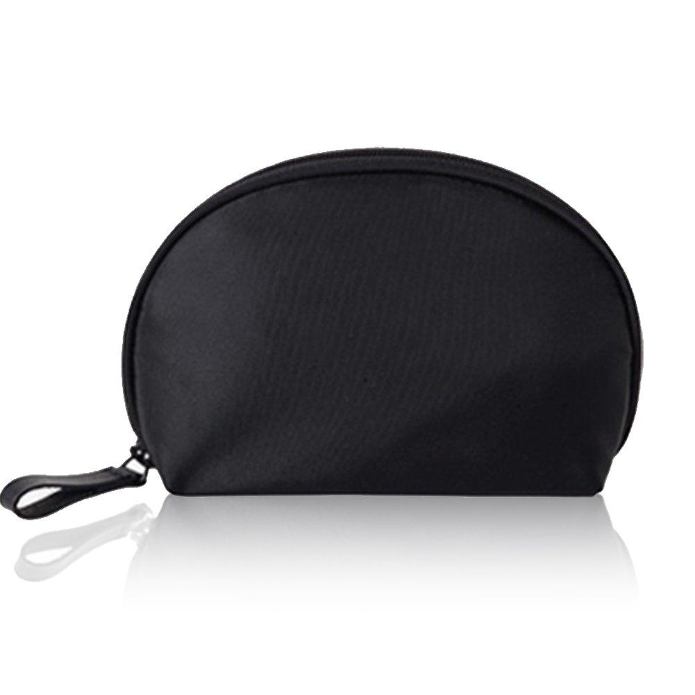 [Australia] - Mossio Half Moon Cosmetic Beauty Bag Travel Handy Organizer Pouch Black 