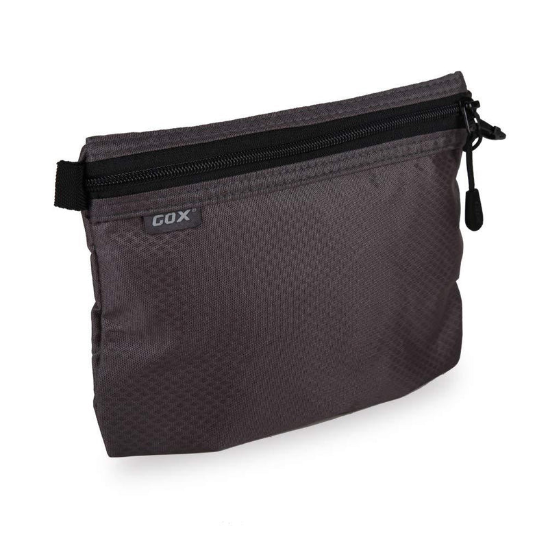 [Australia] - GOX Carry On Zipper Pouch Toiletry Bag Packing Sack Makeup Bag Digital bag-Size Small (Grey) grey 