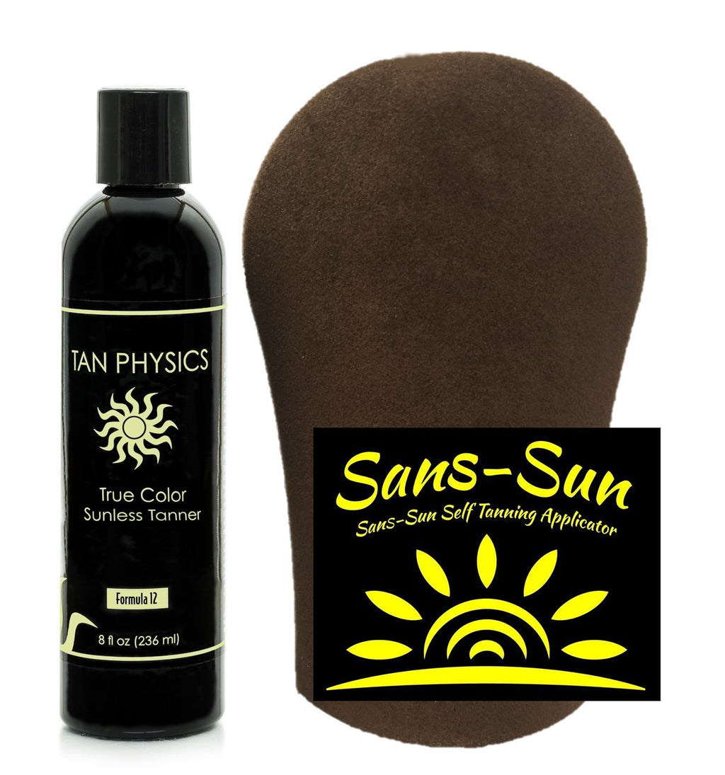 [Australia] - Tan Physics True Color Tanner 8 oz w/ Tanning Mitt by Sans-Sun 