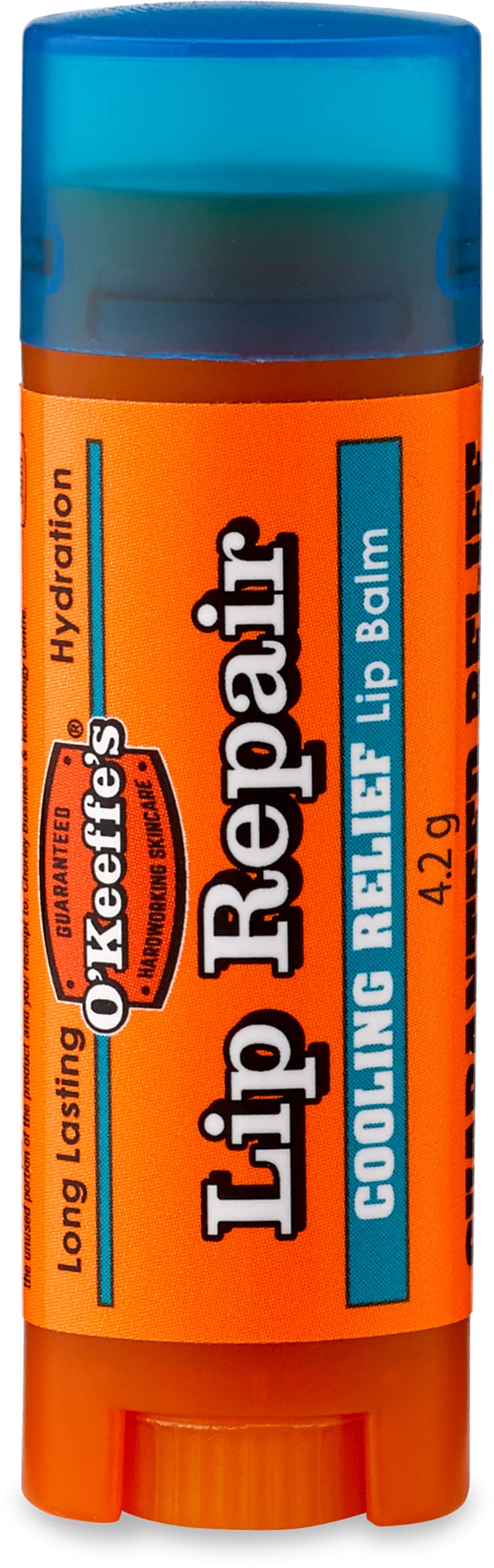 [Australia] - O'Keeffe's Cooling Relief Lip Repair Lip Balm for Dry, Cracked Lips, Stick, Orange (7544201) 1 - Pack 