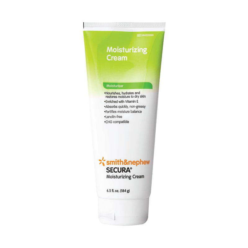 [Australia] - Smith+Nephew SECURA Moisturizing Cream, Soothing Hand and Body Moisturizer for Dry Skin, Enriched with Vitamin E, 6.5 Ounces 