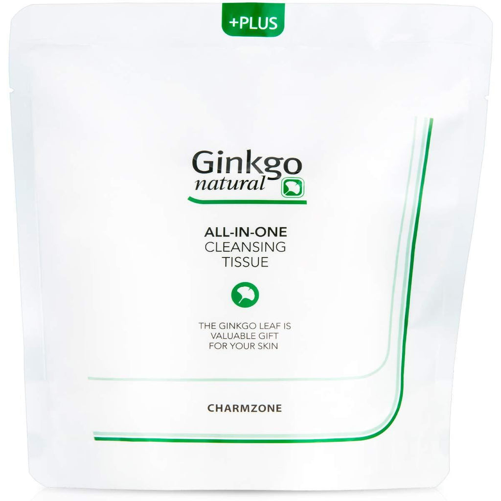 [Australia] - Charmzone Ginkgo Natural All in One Cleansing Tissue Refill [ 110 Sheet ] Best Selling Premium Cleansing Tissue from Korea for 30 Years. 1.REMOVE MAKE-UP 2.EVEN-OUT SKIN 3.MOISTURIZE 