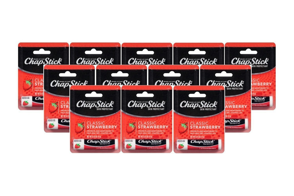 [Australia] - ChapStick Lip Balm Strawberry 0.15 oz (Pack of 12) 