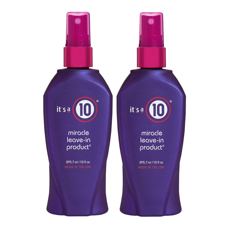 [Australia] - It's A 10 Haircare Miracle Leave-In Conditioner Spray - 10 oz. - 2ct 10 Fl Oz (Pack of 2) 
